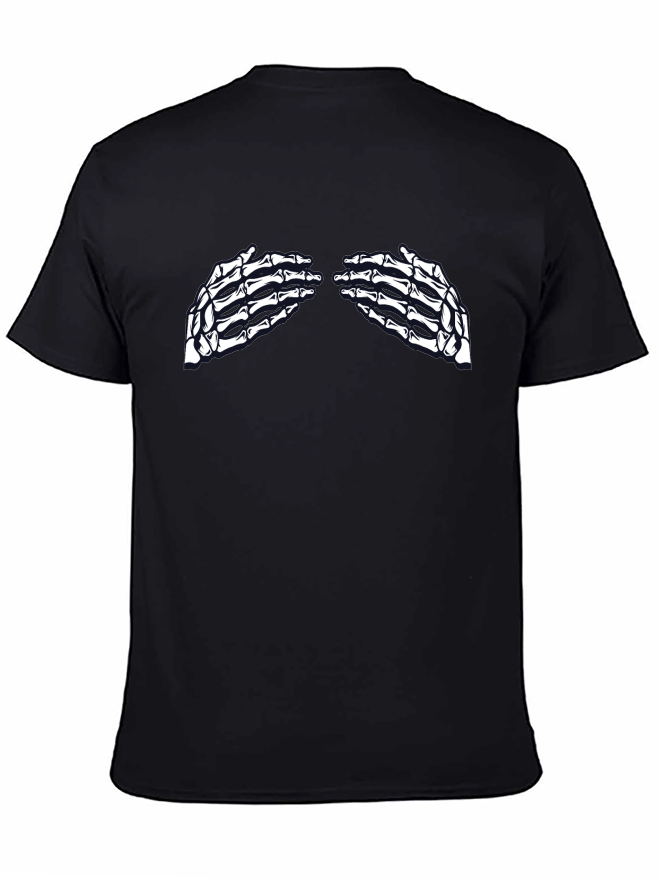 Skeleton Hands Graphic Tee - Unisex Black T-Shirt