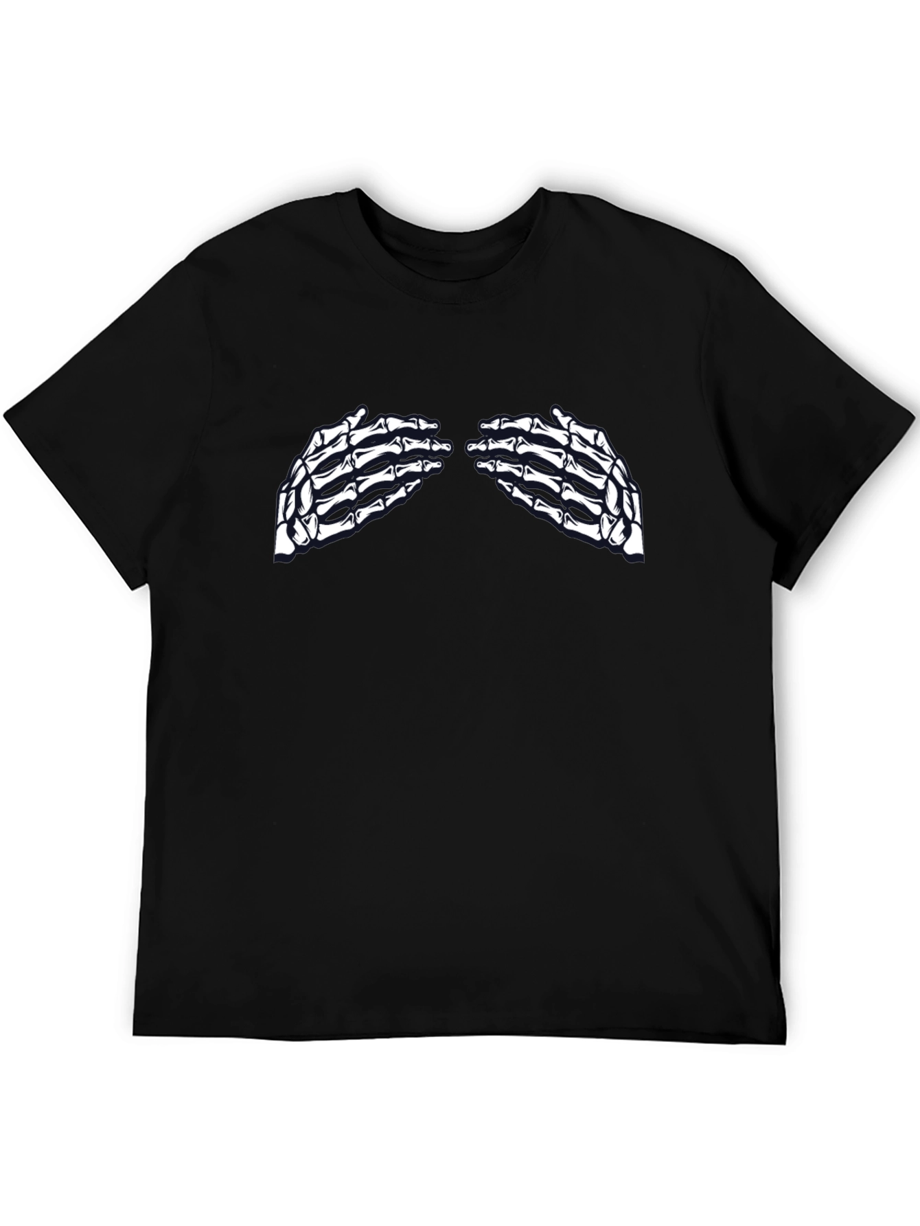 Skeleton Hands Graphic Tee - Unisex Black T-Shirt