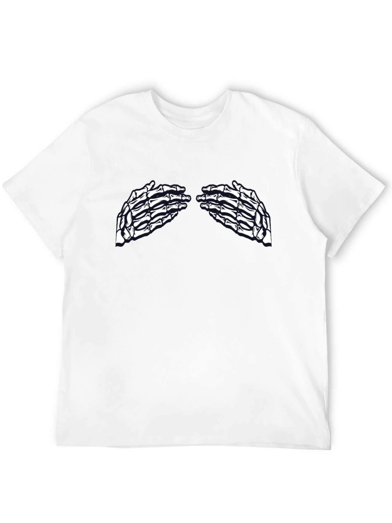 Skeleton Hands Graphic Tee - Unisex Black T-Shirt