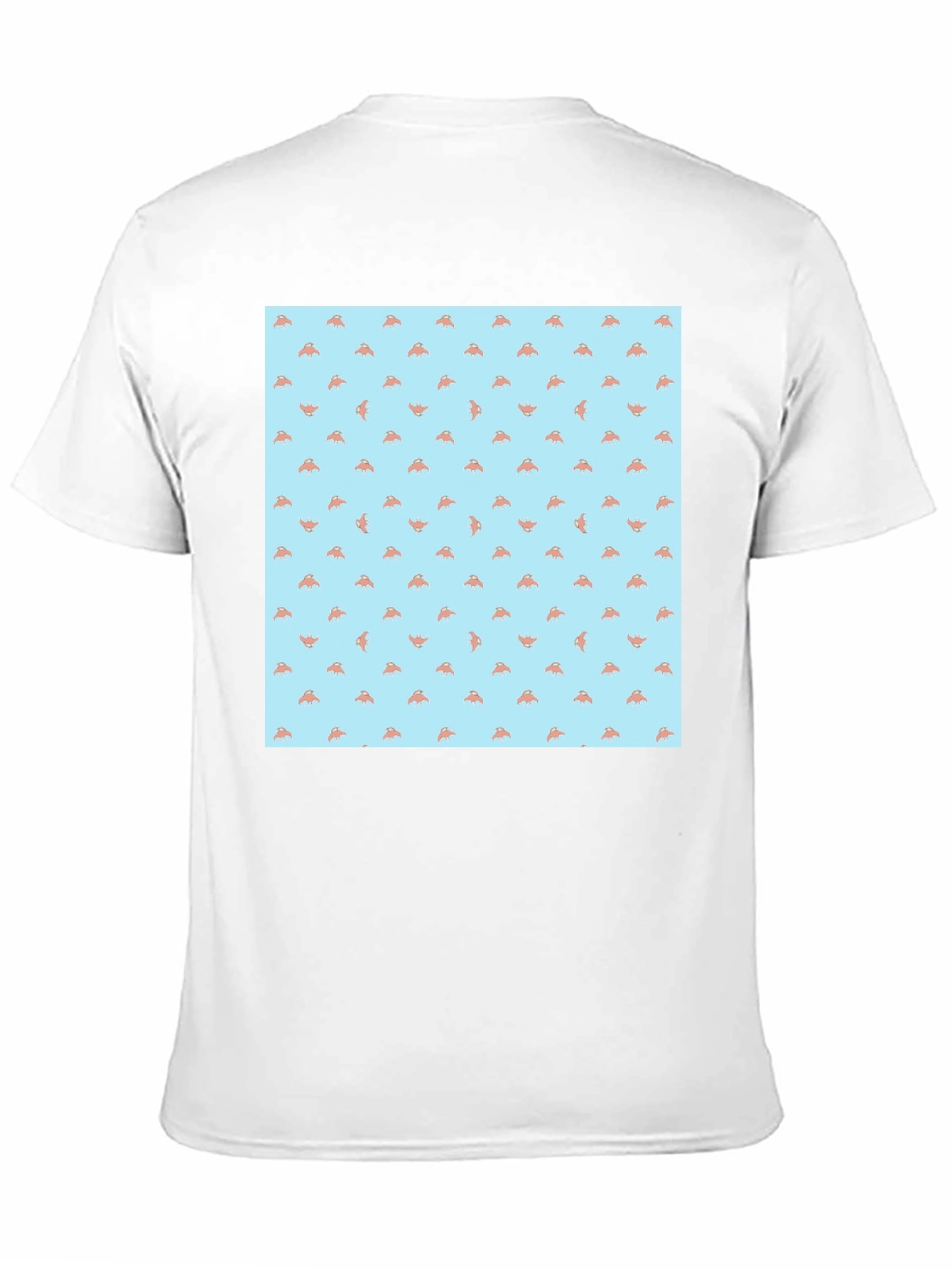 Novelty Pizza Slice Pattern Black T-Shirt