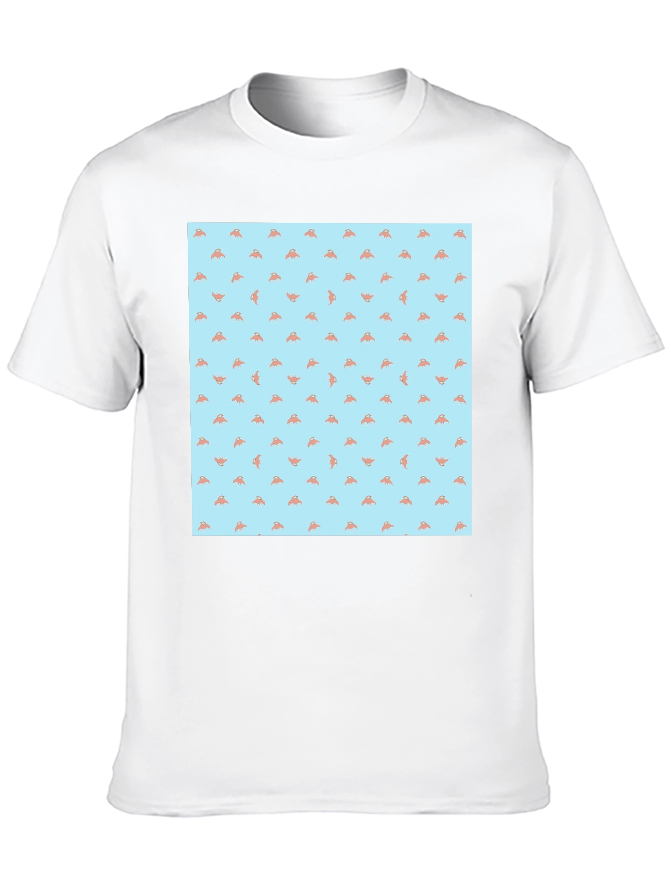 Novelty Pizza Slice Pattern Black T-Shirt