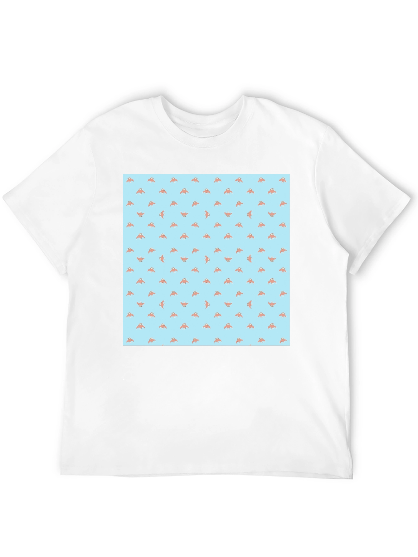 Novelty Pizza Slice Pattern Black T-Shirt