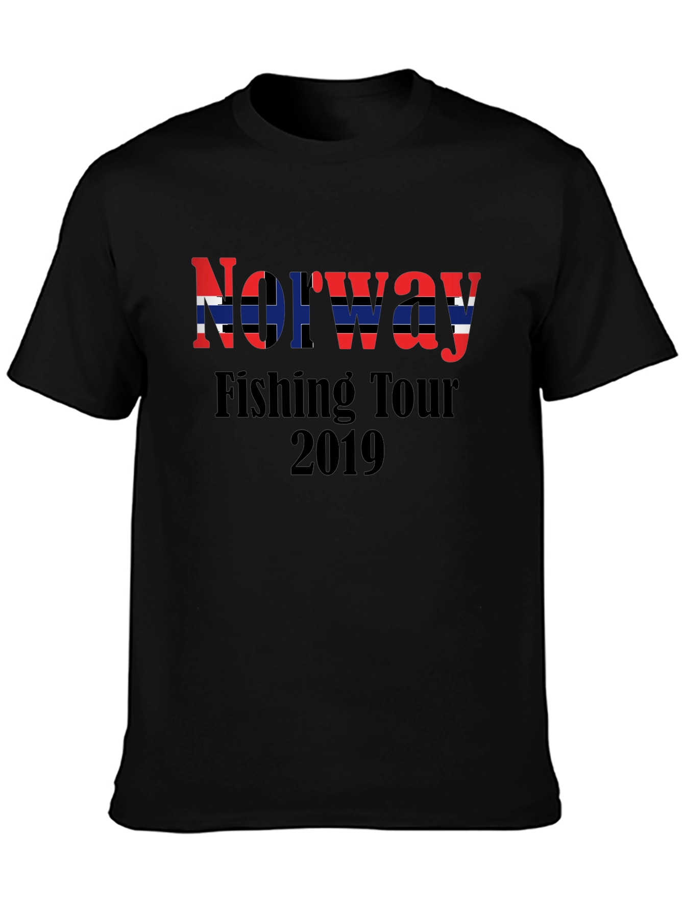 Norway Fishing Tour 2019 Black T-Shirt