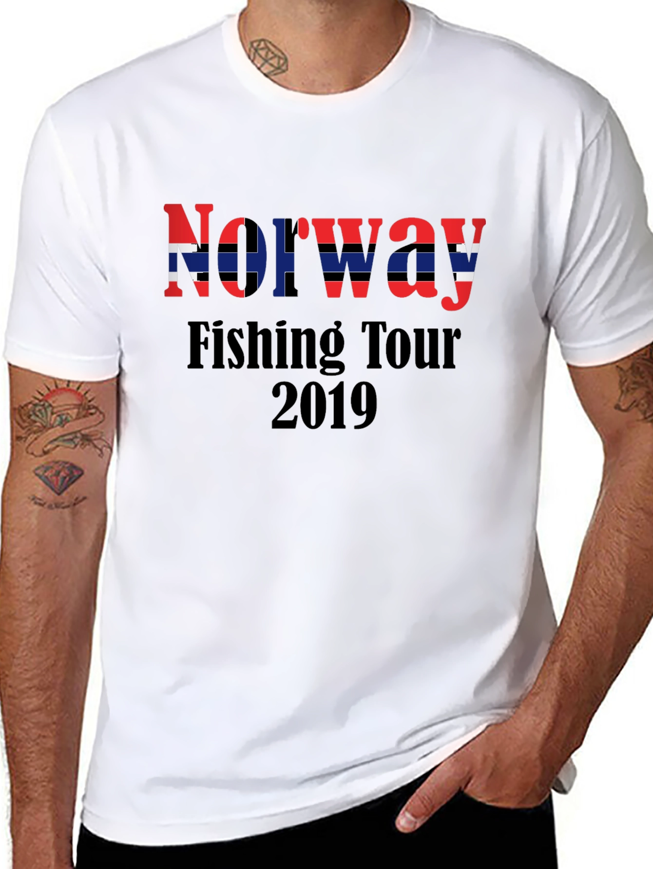 Norway Fishing Tour 2019 Black T-Shirt
