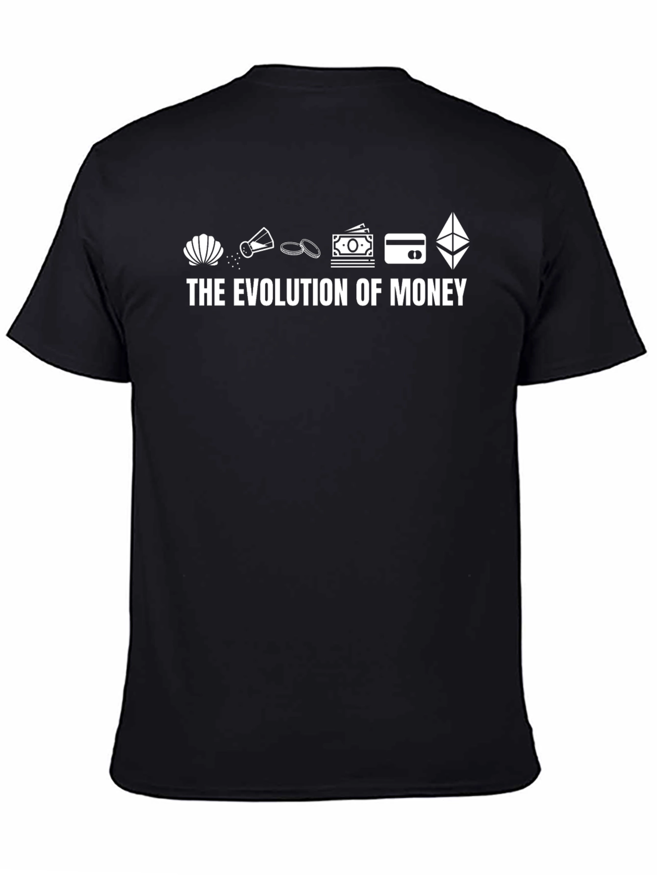Evolution of Money Black T-Shirt