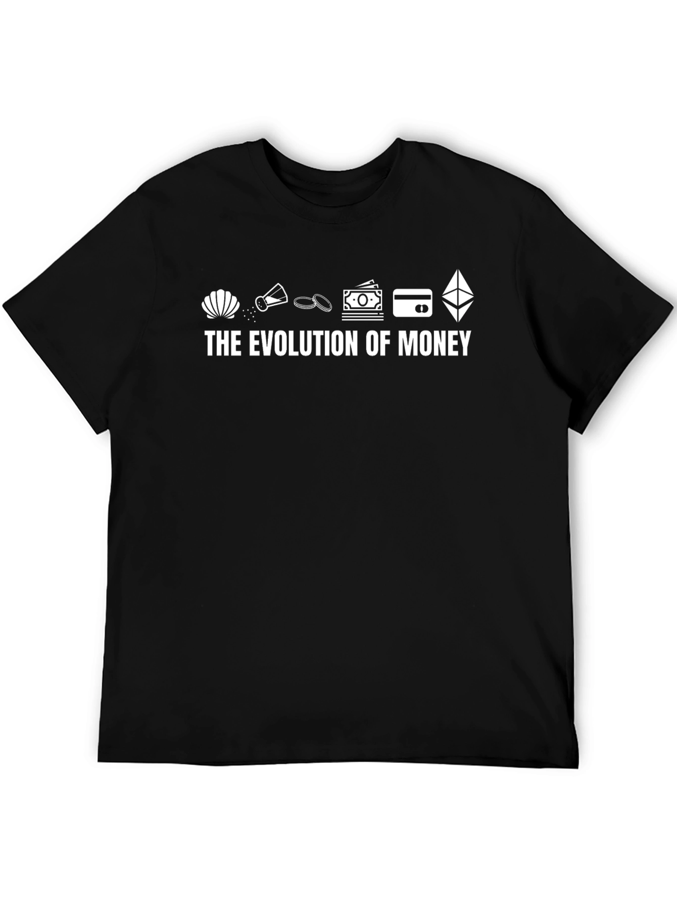 Evolution of Money Black T-Shirt