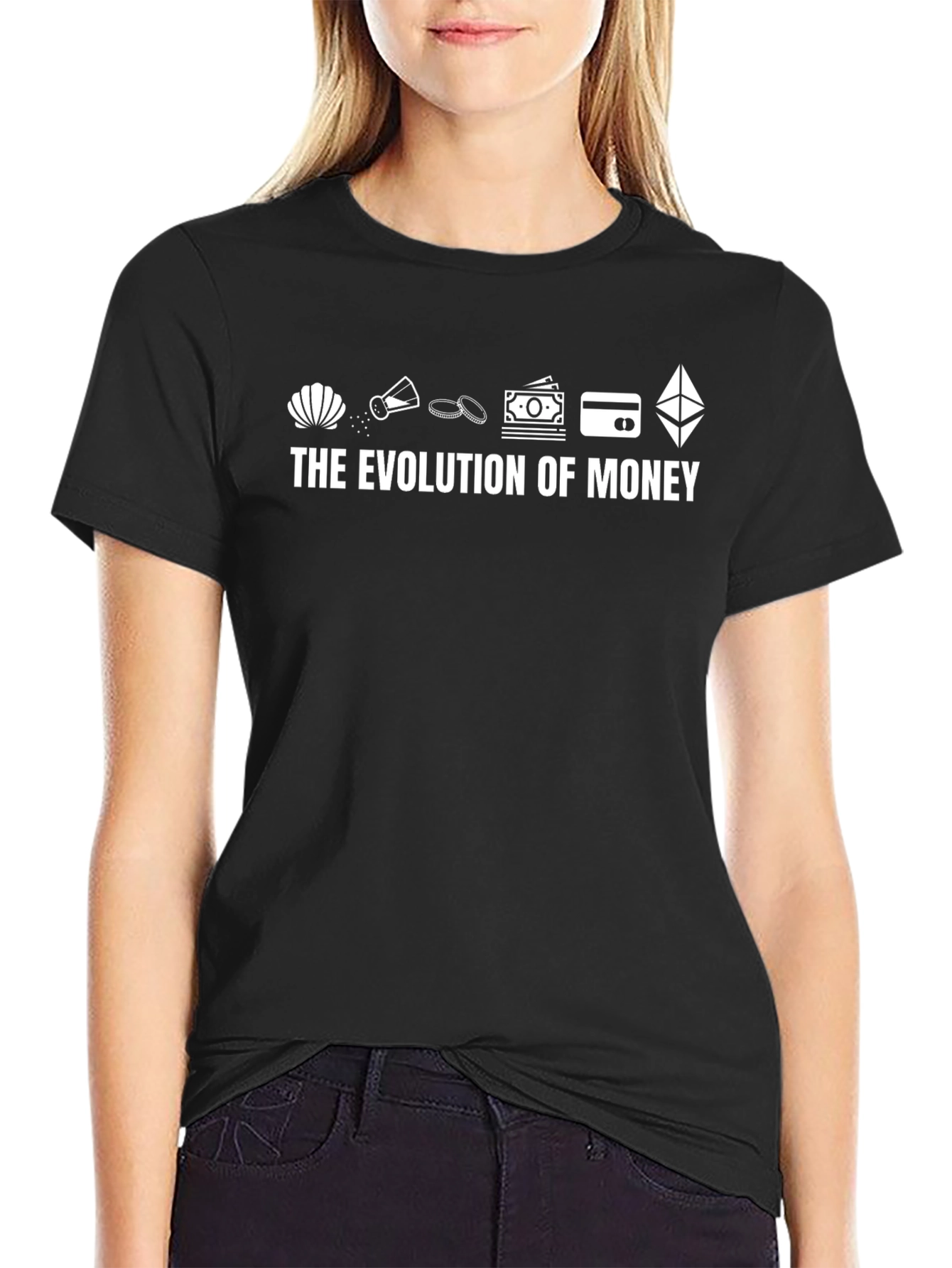 Evolution of Money Black T-Shirt