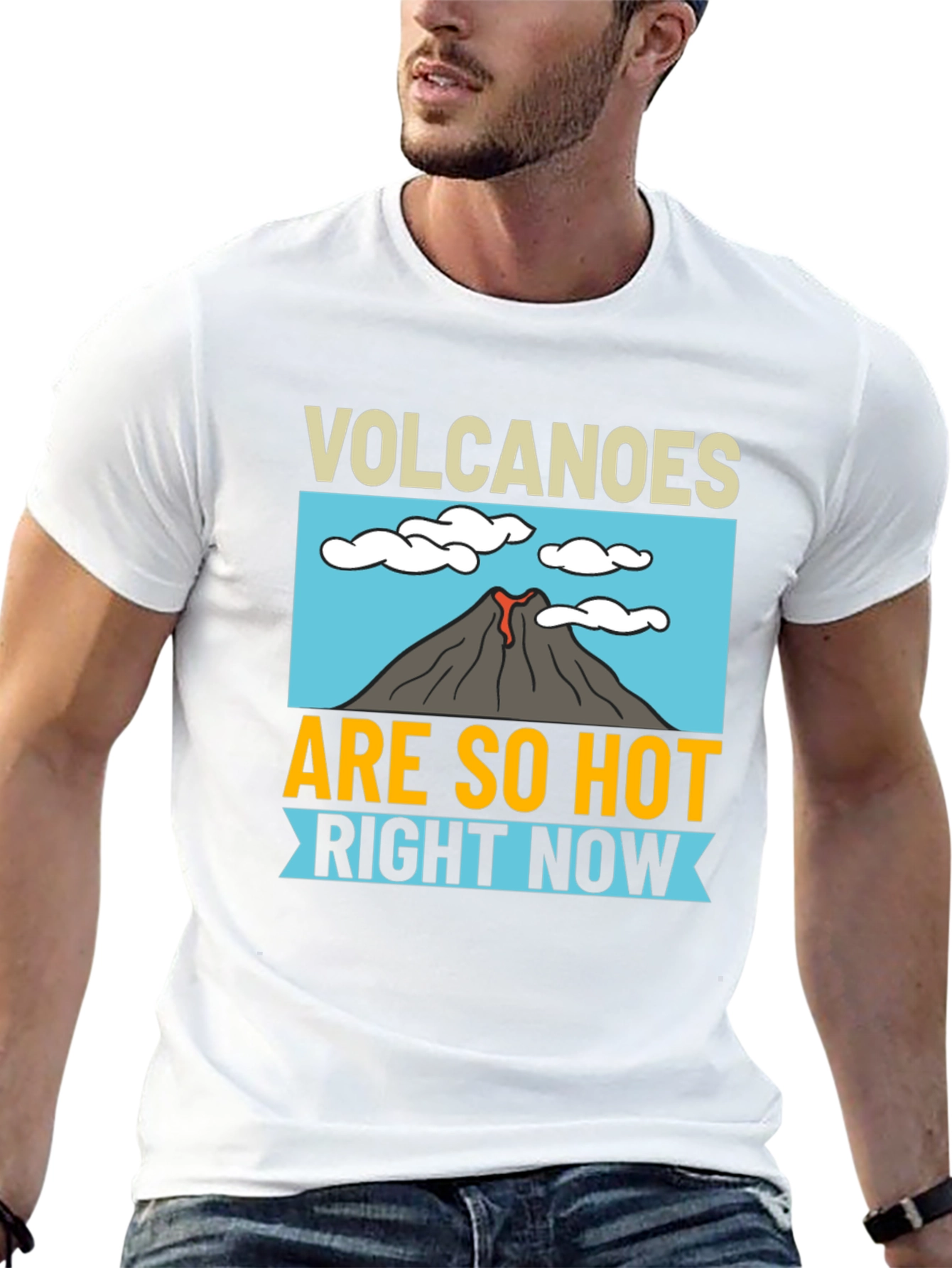 Volcanoes Are So Hot Right Now Black T-Shirt