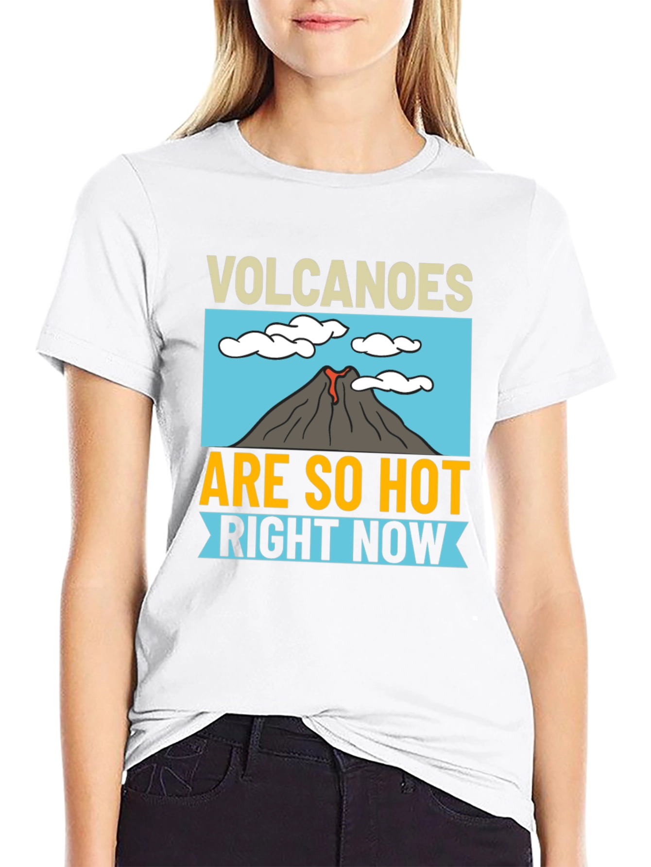 Volcanoes Are So Hot Right Now Black T-Shirt