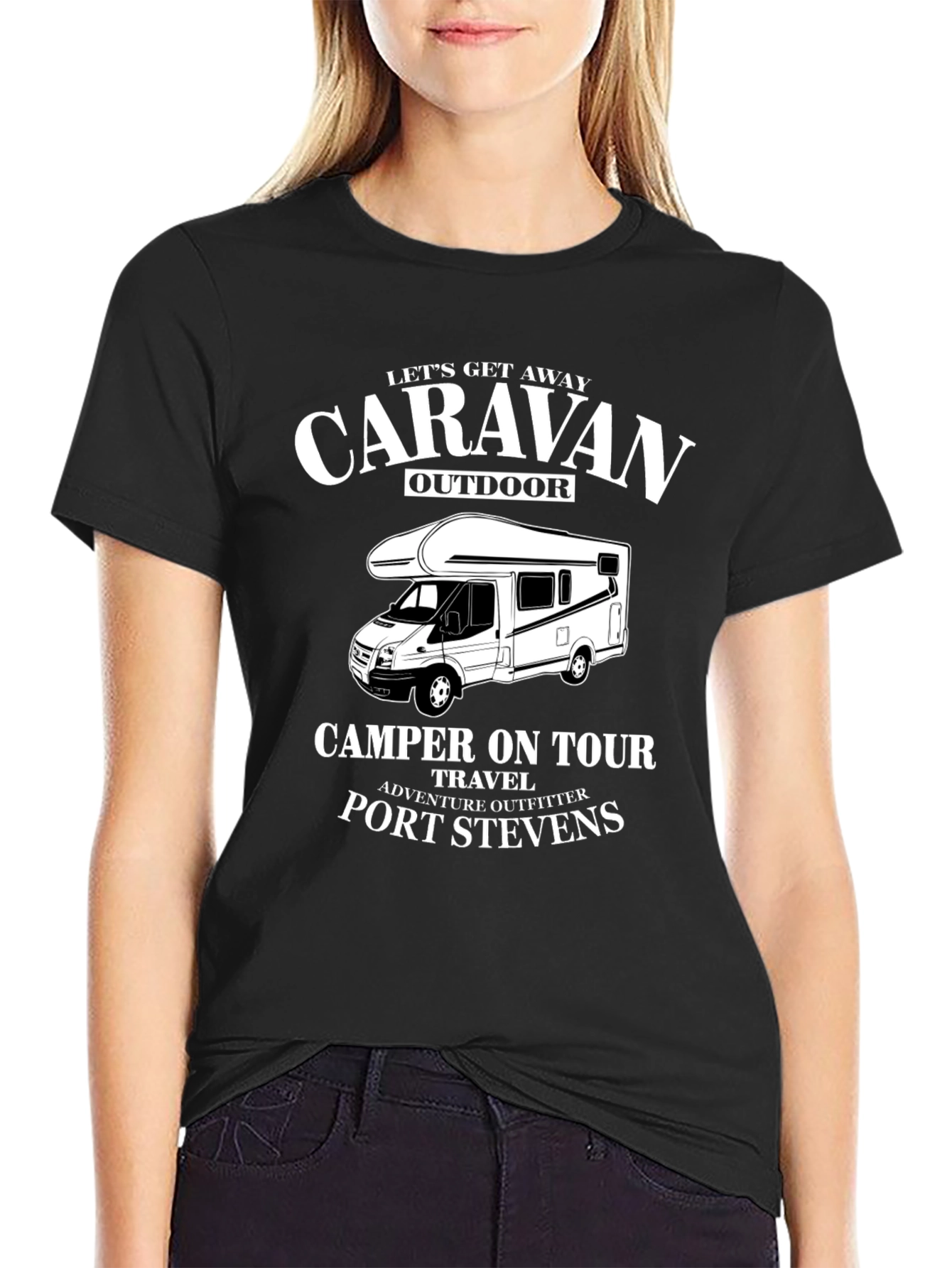 Caravan Outdoor Camper T-Shirt: Port Stevens Adventure