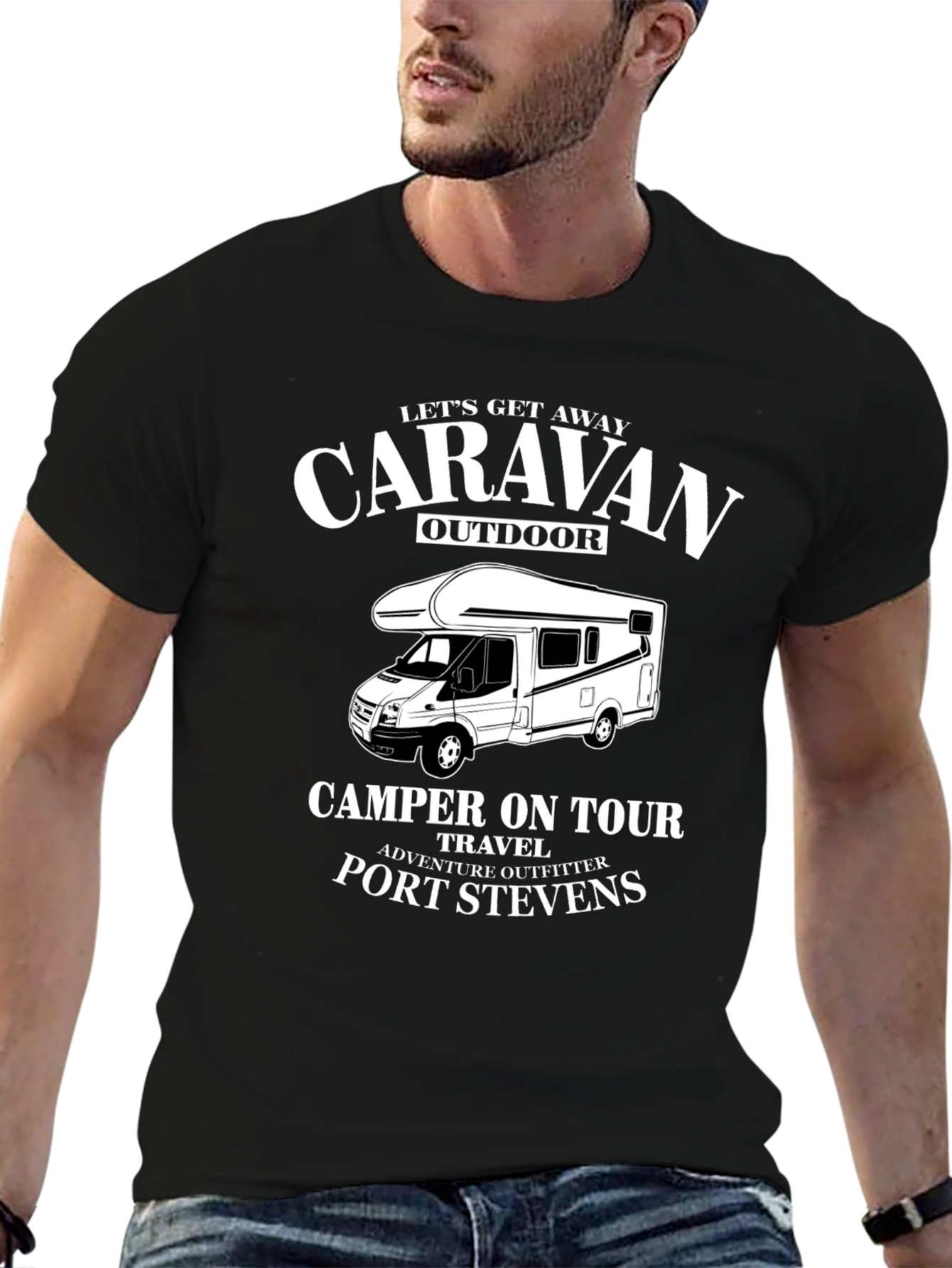 Caravan Outdoor Camper T-Shirt: Port Stevens Adventure