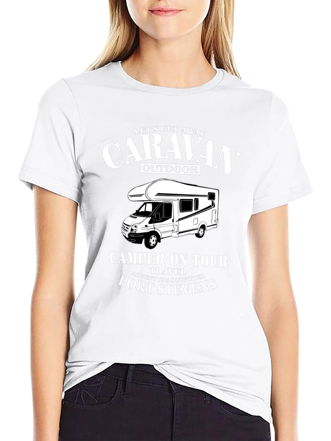 Caravan Outdoor Camper T-Shirt: Port Stevens Adventure