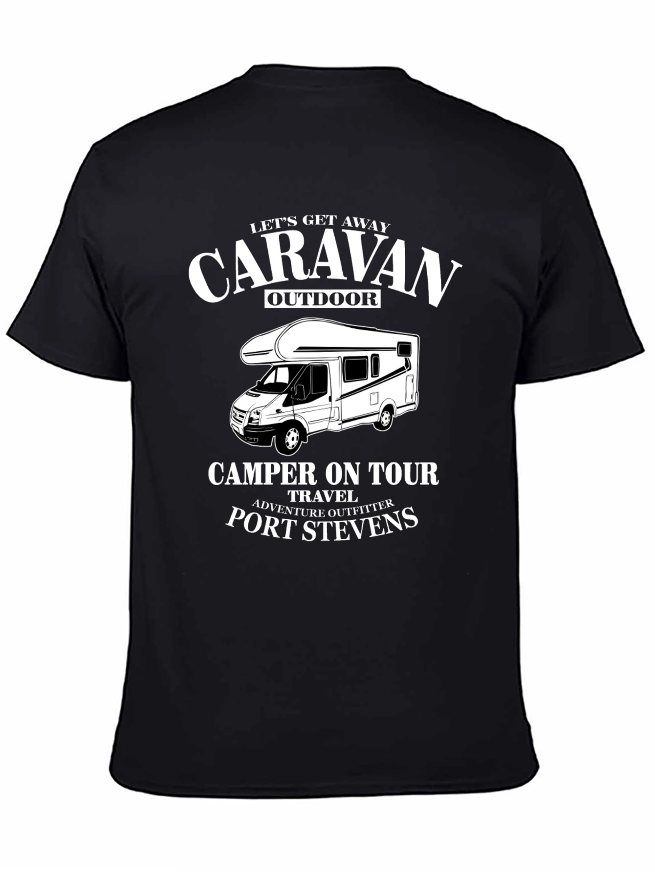 Caravan Outdoor Camper T-Shirt: Port Stevens Adventure