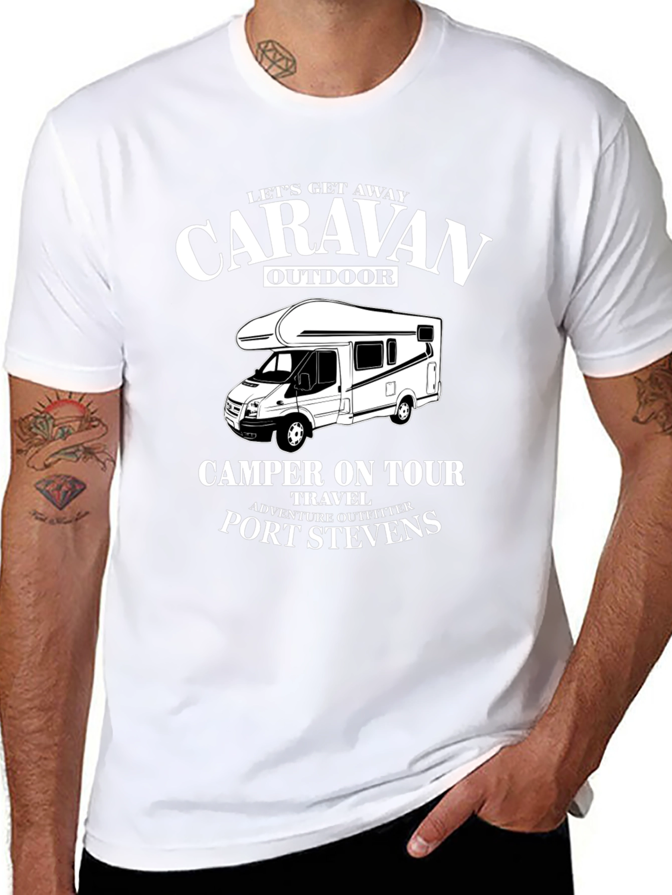 Caravan Outdoor Camper T-Shirt: Port Stevens Adventure