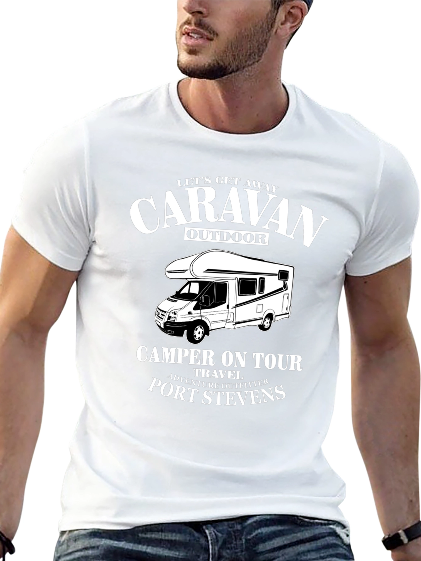Caravan Outdoor Camper T-Shirt: Port Stevens Adventure
