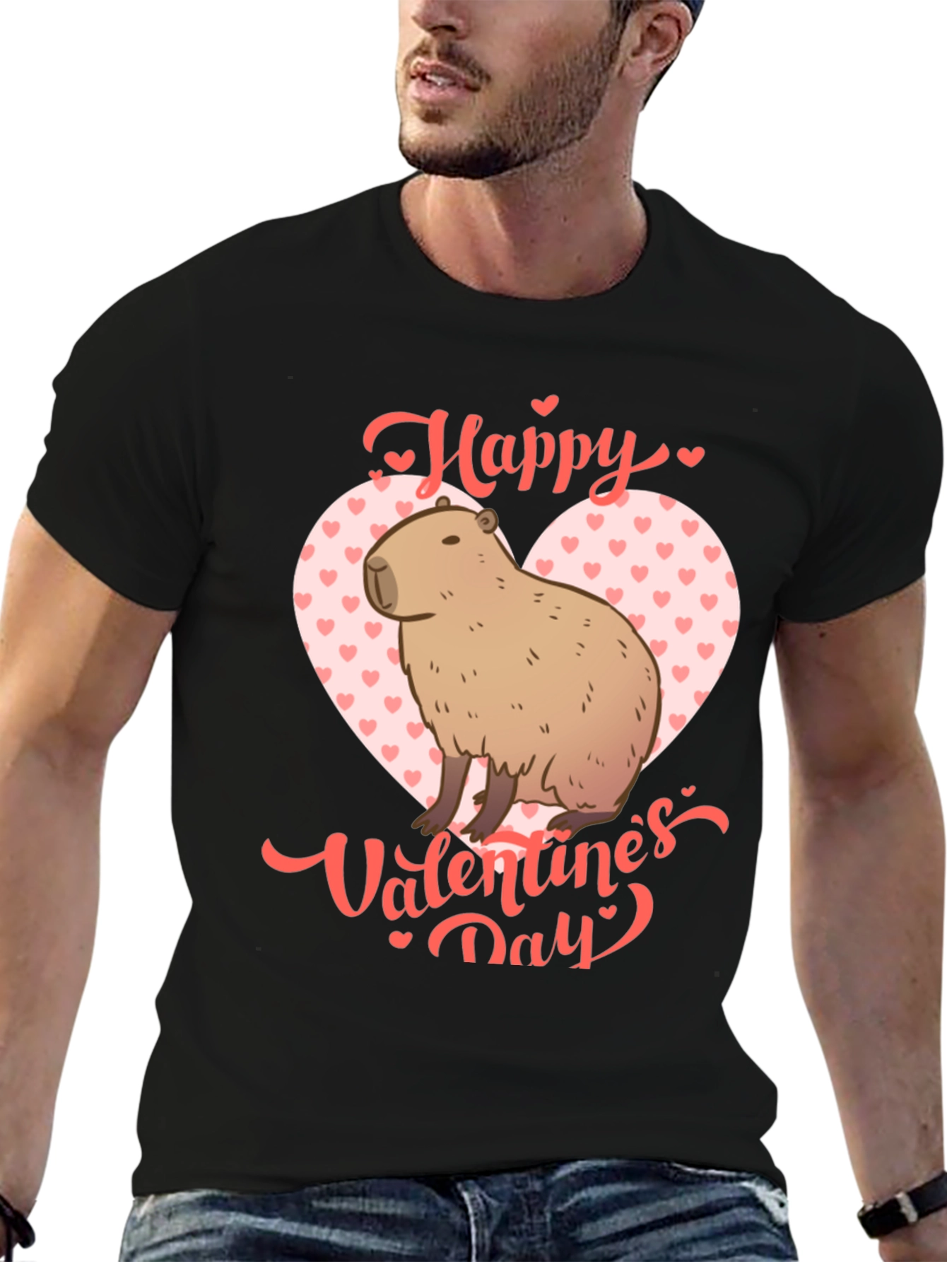 Happy Valentines Day Capybara T-Shirt