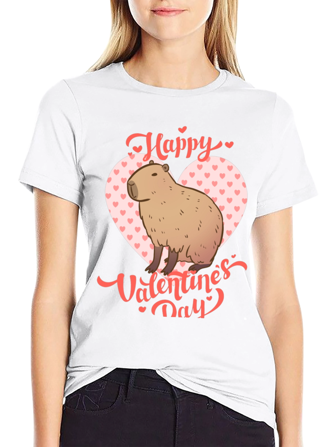 Happy Valentines Day Capybara T-Shirt
