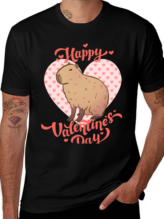 Happy Valentines Day Capybara T-Shirt
