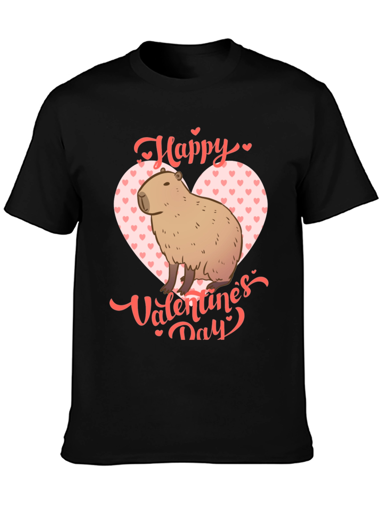 Happy Valentines Day Capybara T-Shirt