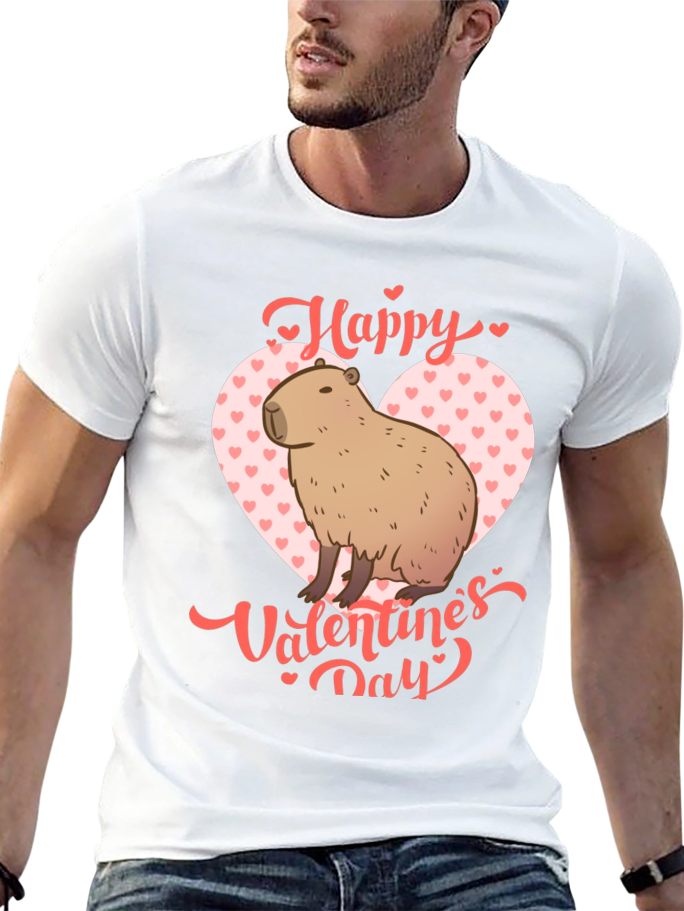 Happy Valentines Day Capybara T-Shirt