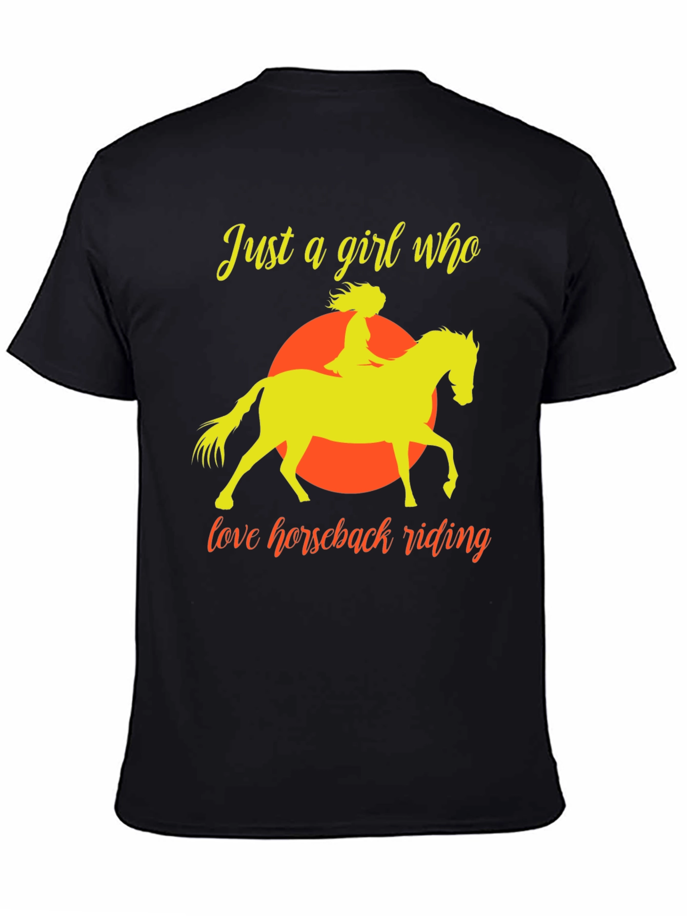 Horseback Riding Graphic T-Shirt - Equestrian Girl Tee