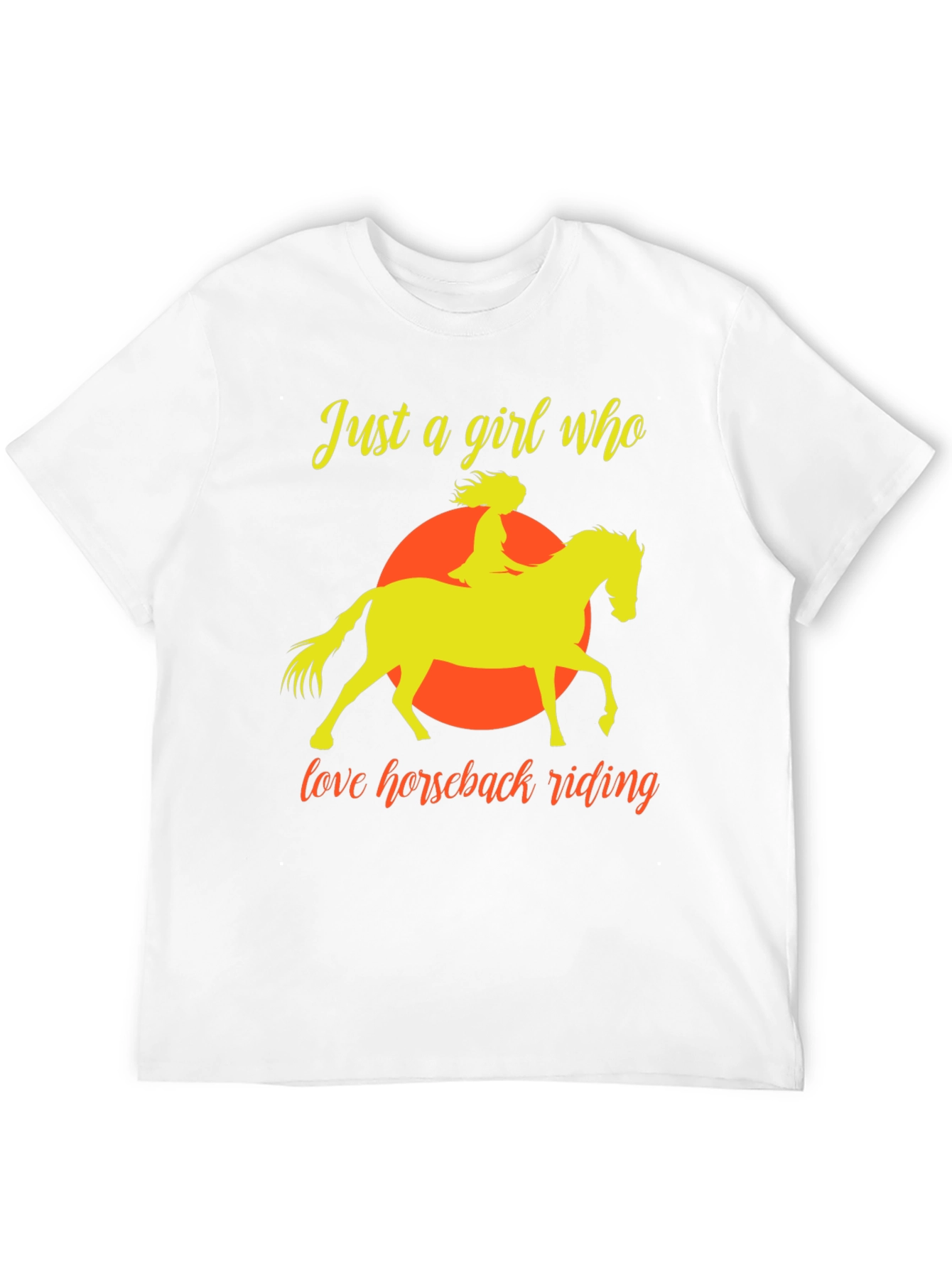 Horseback Riding Graphic T-Shirt - Equestrian Girl Tee