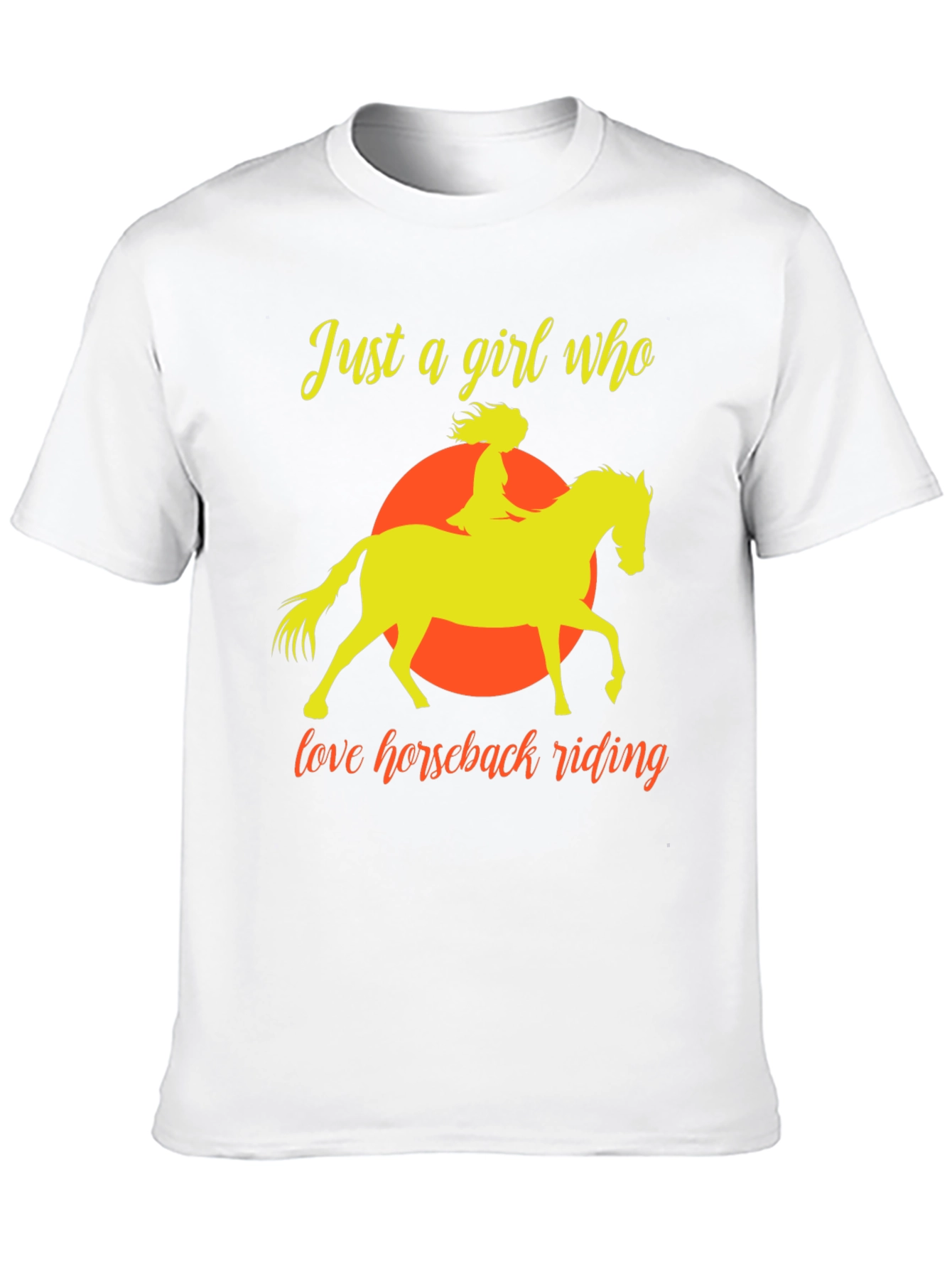 Horseback Riding Graphic T-Shirt - Equestrian Girl Tee