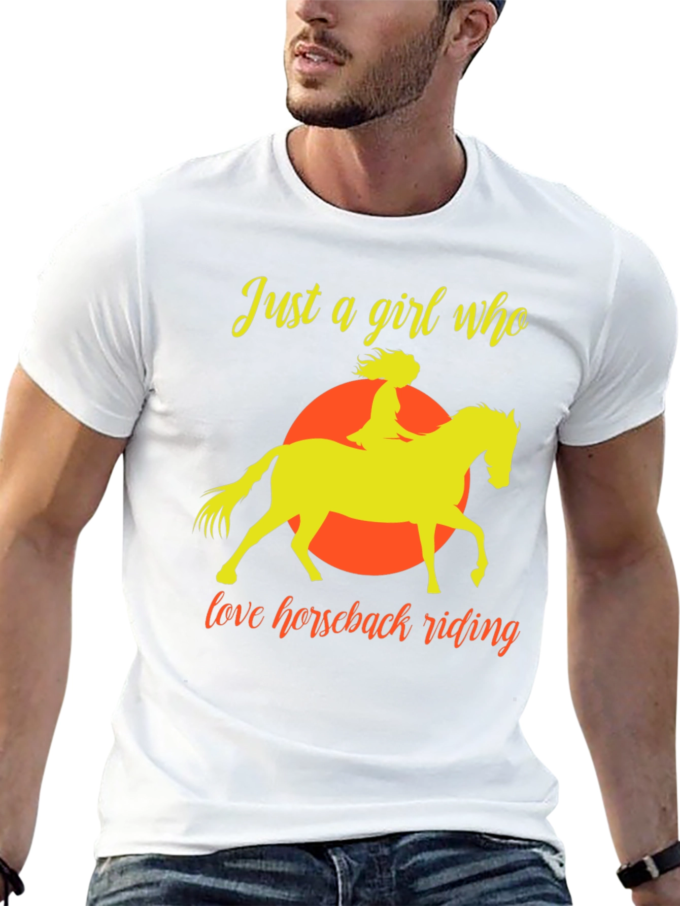 Horseback Riding Graphic T-Shirt - Equestrian Girl Tee