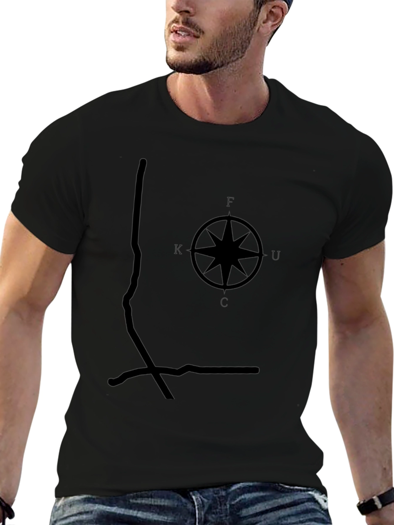 KUFC Compass Black T-Shirt