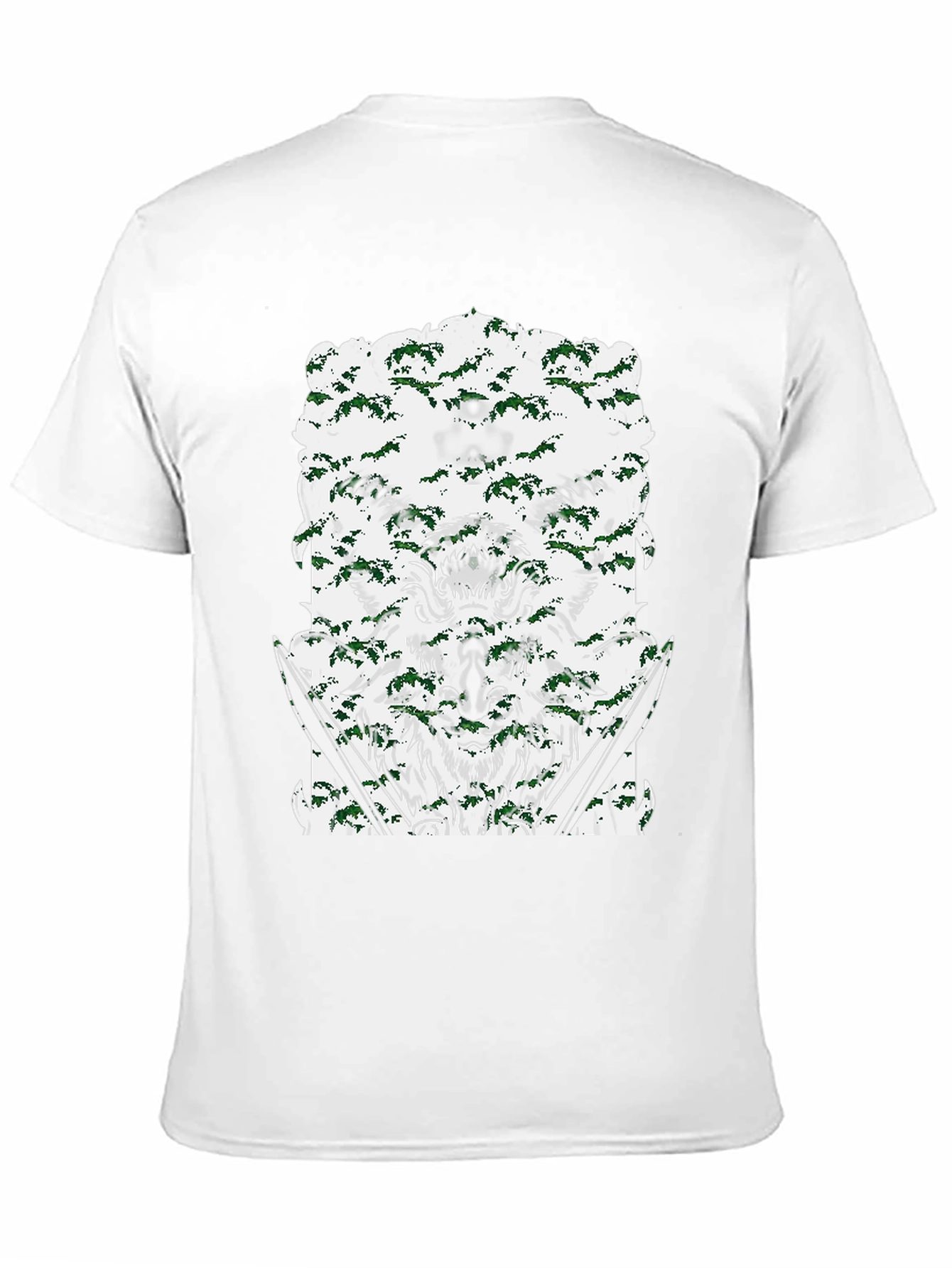 Wolf Graphic Print Crew Neck T-Shirt