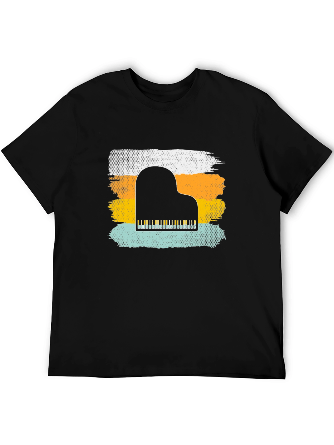 Retro Piano T-Shirt - Music Lover Tee