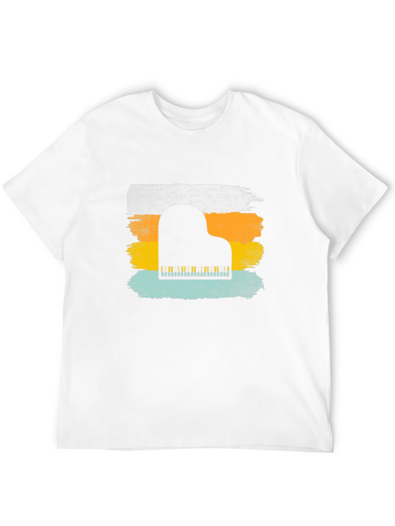 Retro Piano T-Shirt - Music Lover Tee