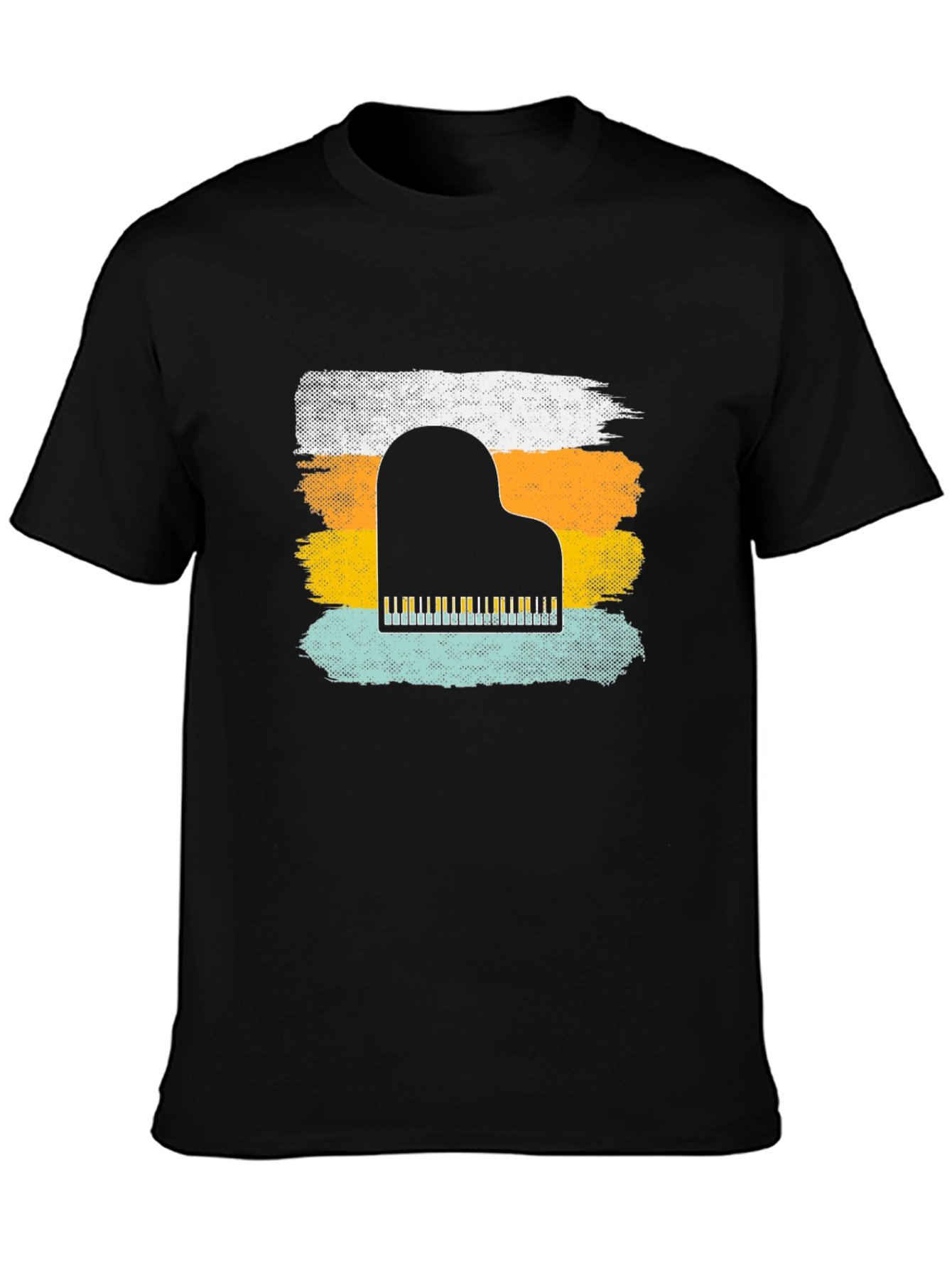 Retro Piano T-Shirt - Music Lover Tee