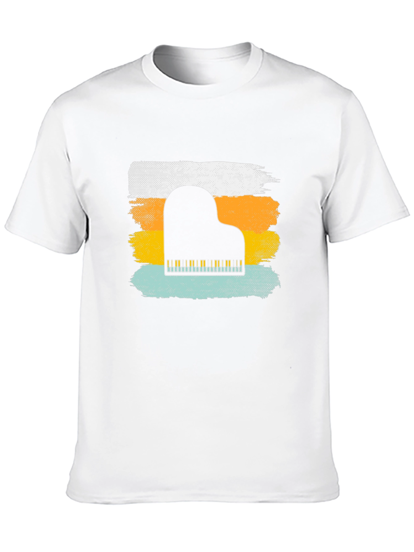 Retro Piano T-Shirt - Music Lover Tee