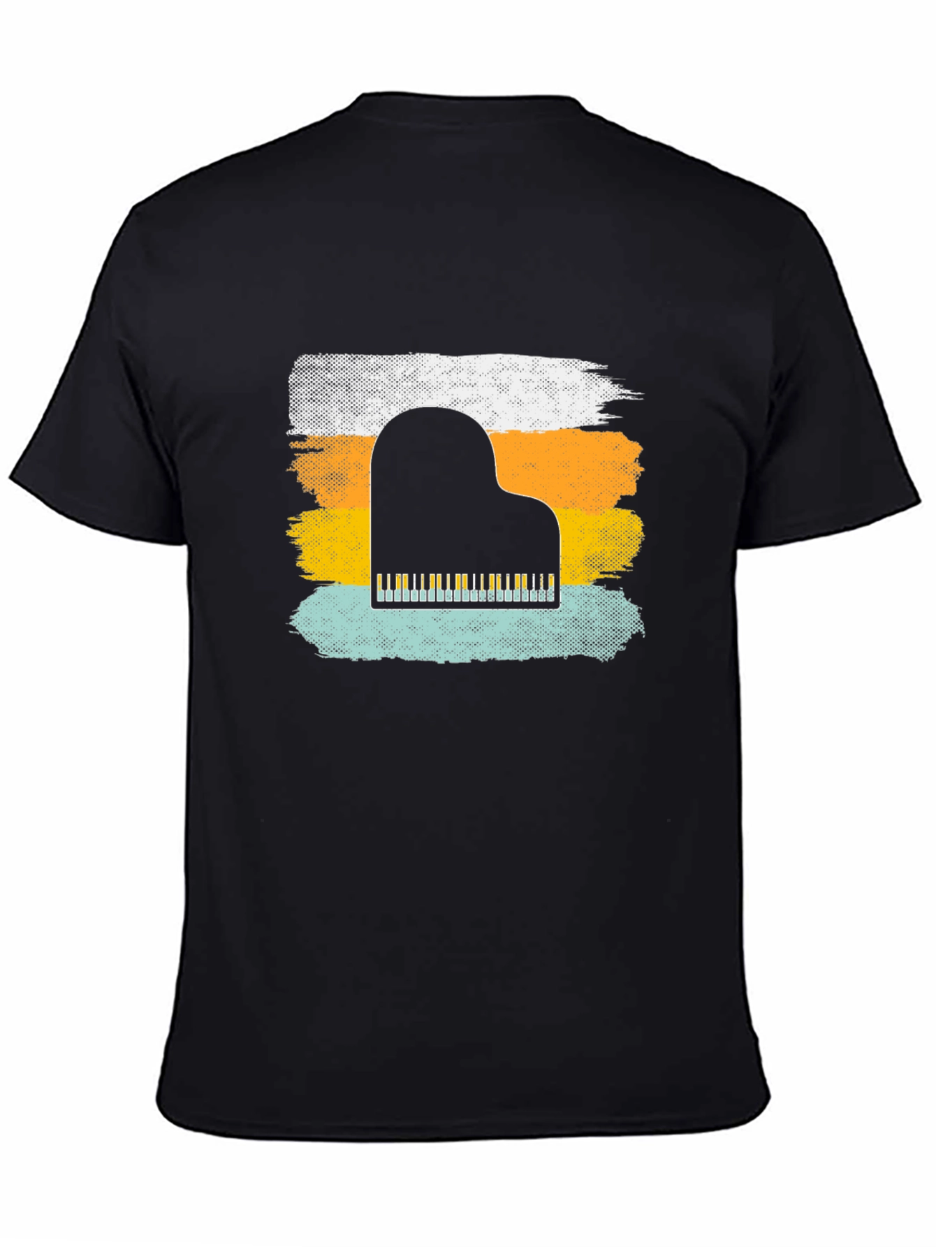 Retro Piano T-Shirt - Music Lover Tee
