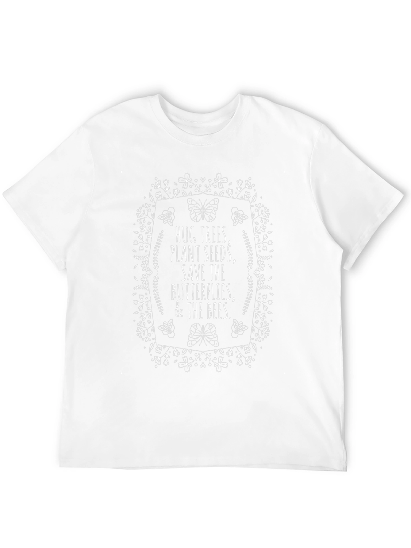 Eco-Friendly Graphic Tee - Save the Bees & Butterflies