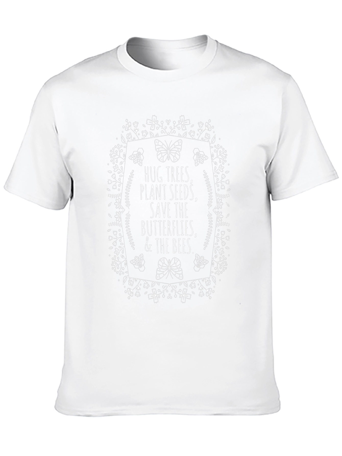 Eco-Friendly Graphic Tee - Save the Bees & Butterflies