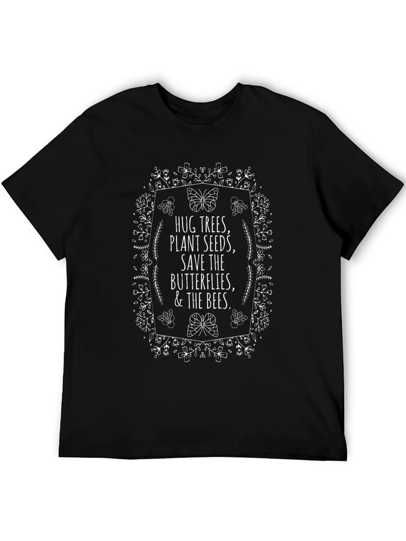 Eco-Friendly Graphic Tee - Save the Bees & Butterflies