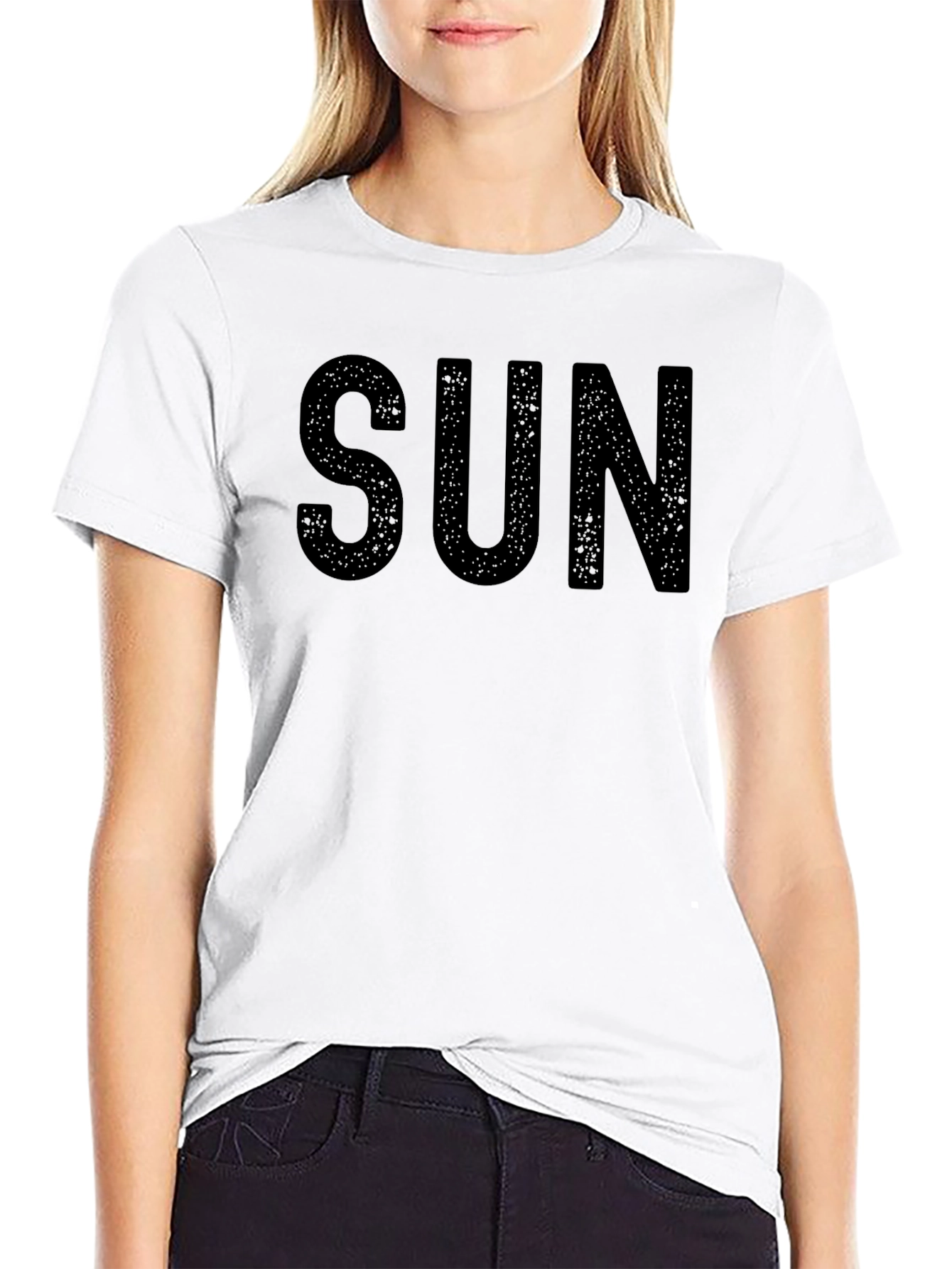 SUN Graphic Black T-Shirt - Casual Menswear