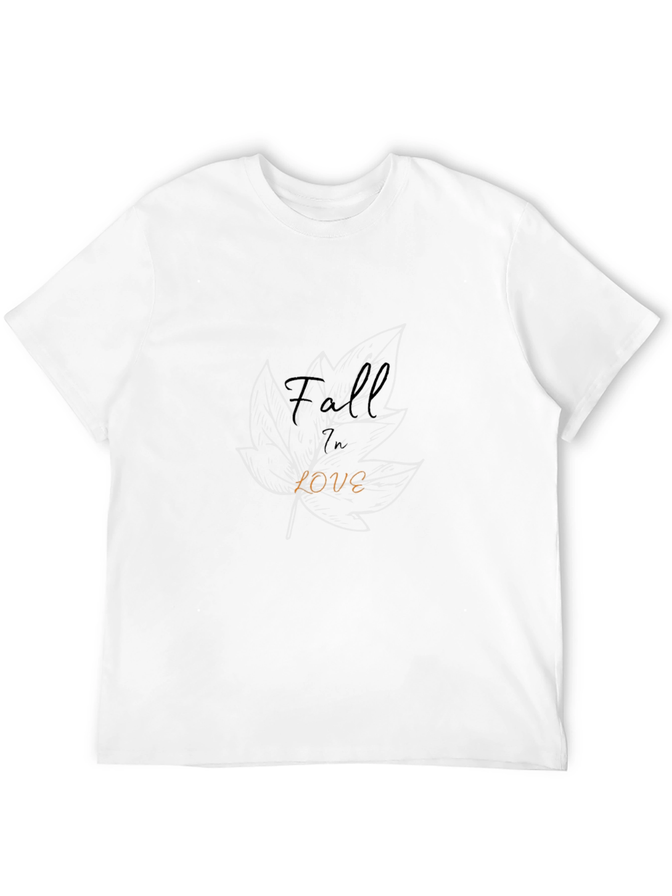 Fall in Love Black T-Shirt