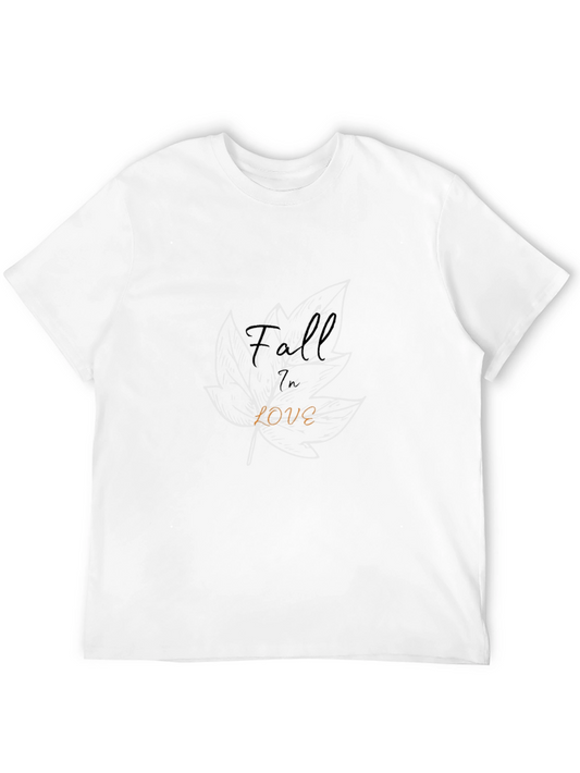Fall in Love Black T-Shirt