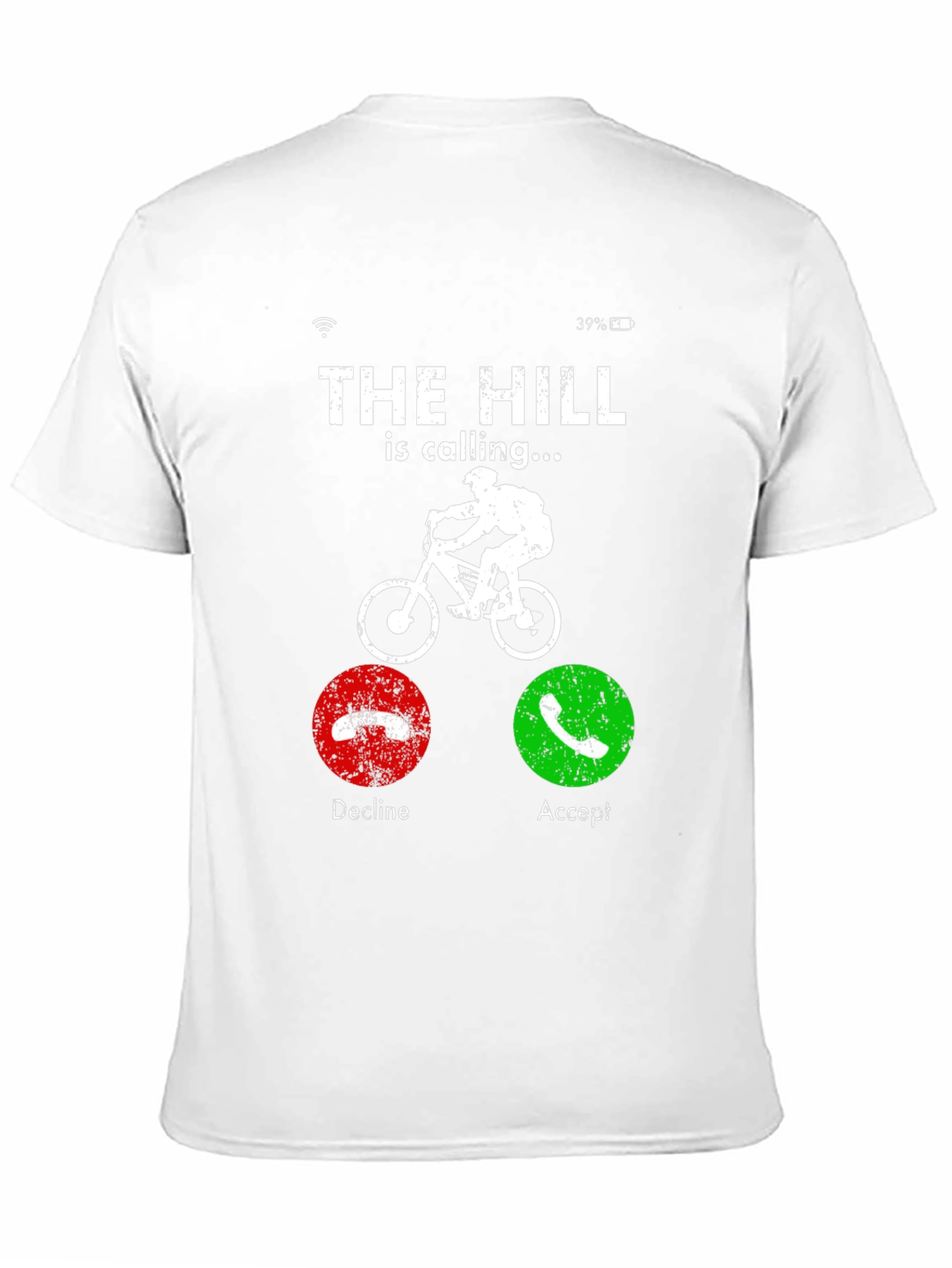 The Hill is Calling T-Shirt: Mountain Biker Design