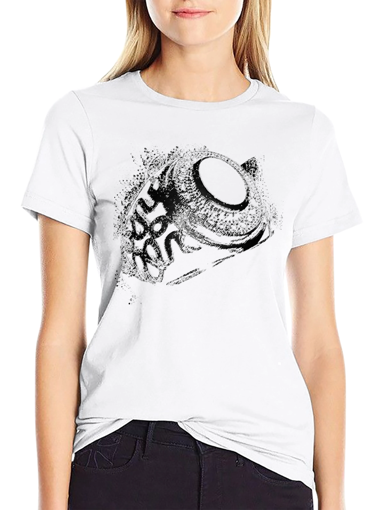Abstract Black T-Shirt