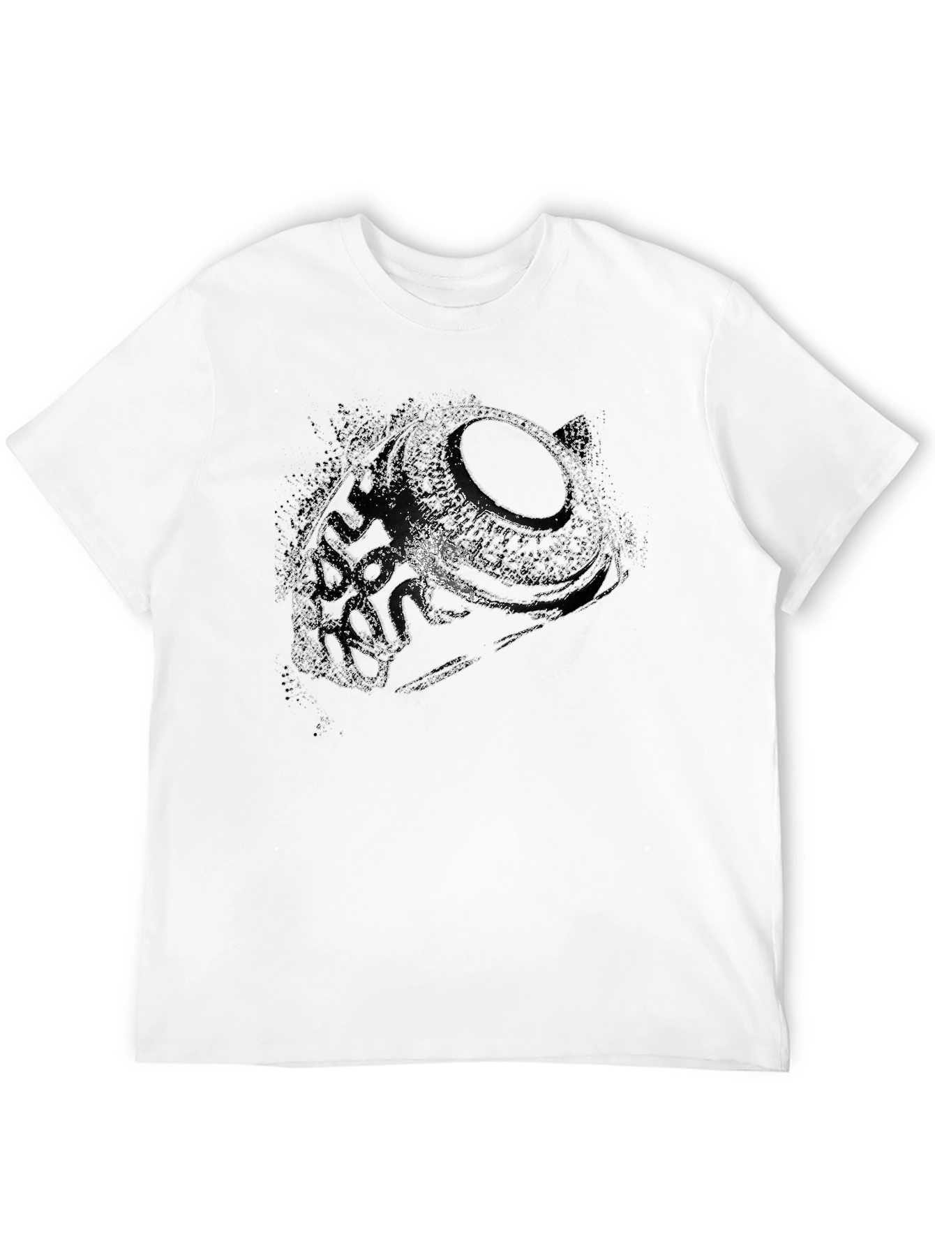 Abstract Black T-Shirt