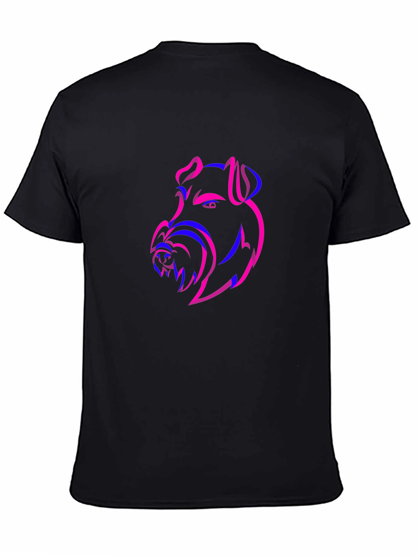 Dog Head Outline Graphic Tee