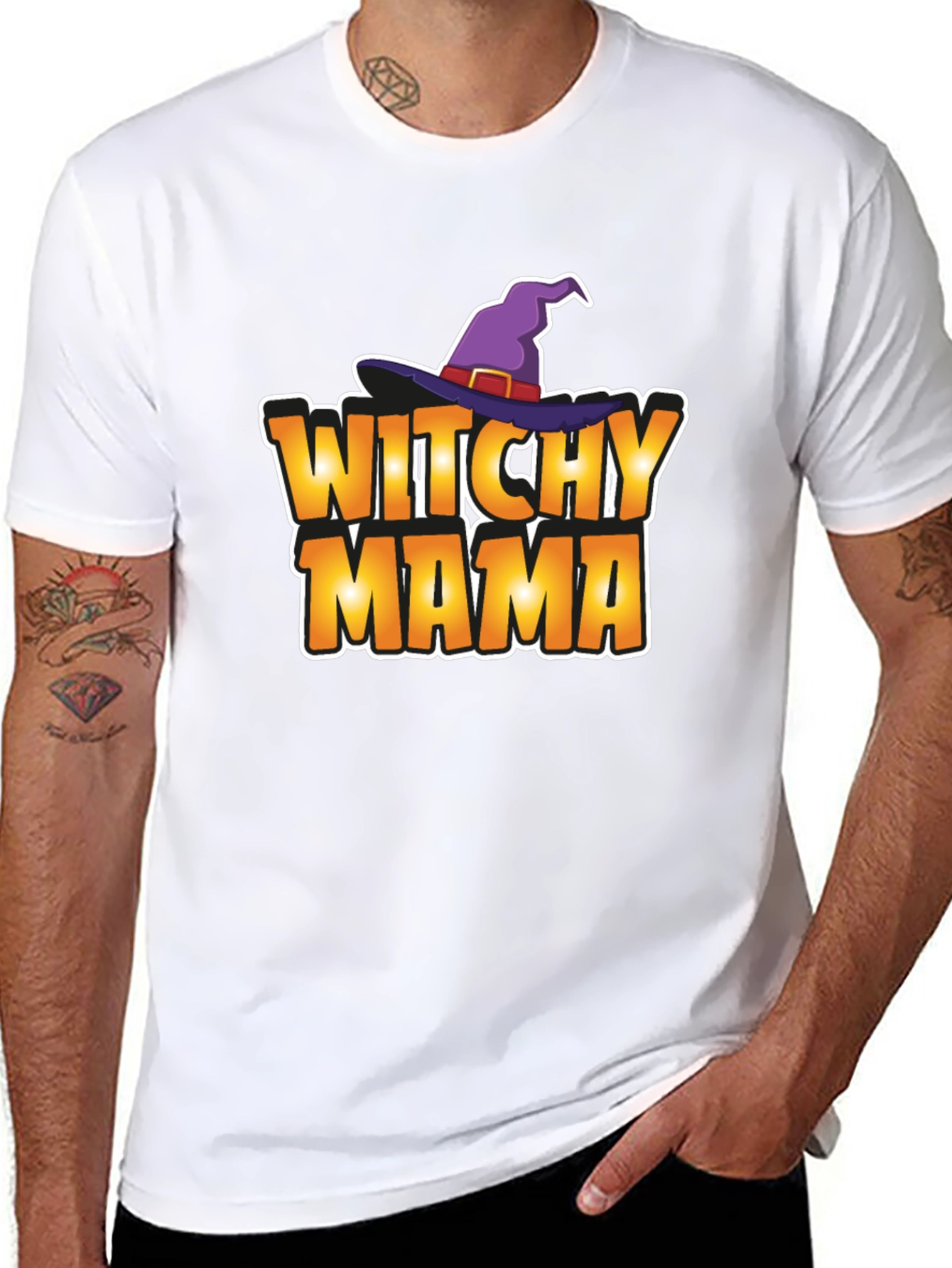 Witchy Mama Graphic Tee - Halloween
