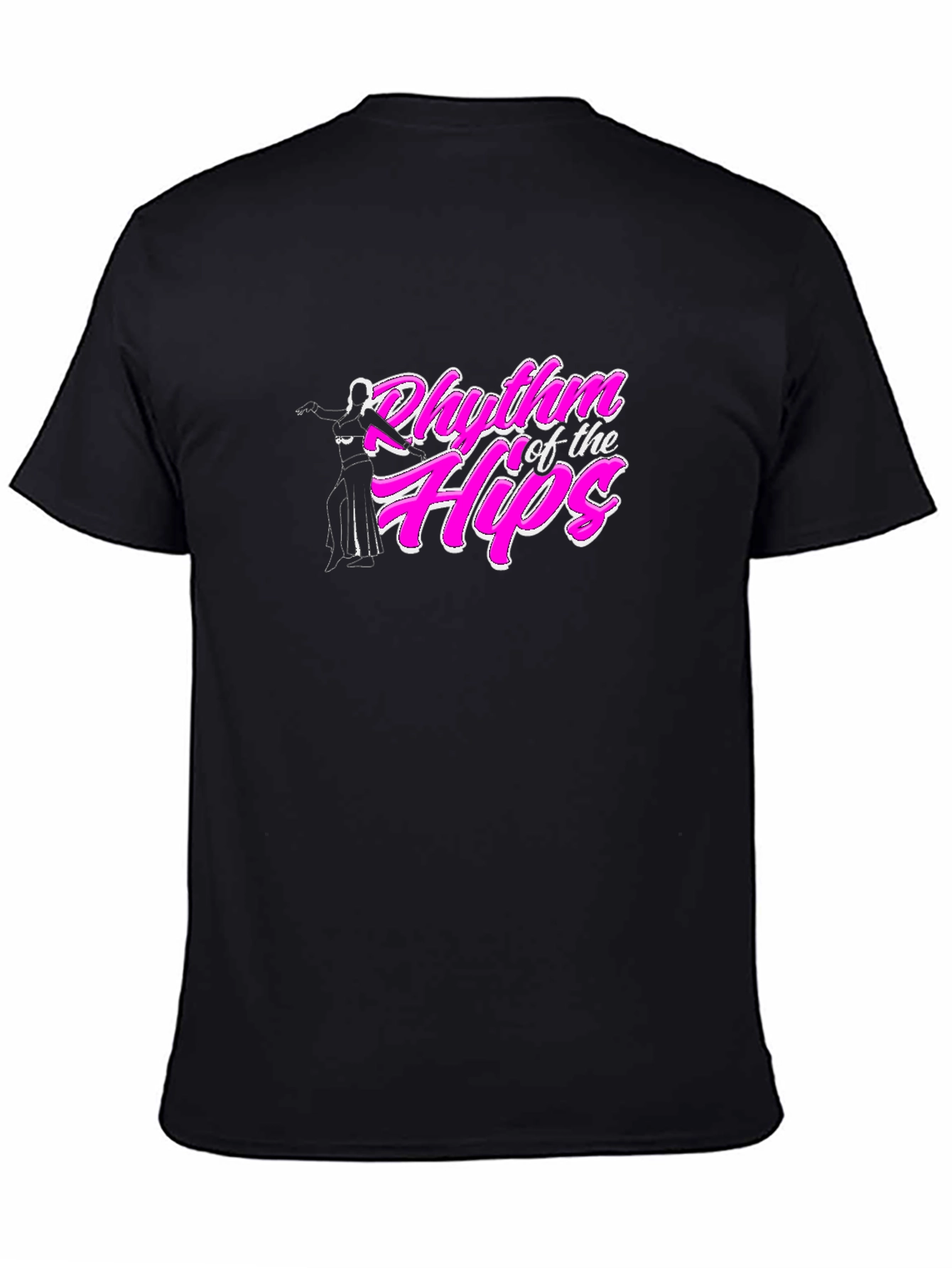 Rhythm of the Hips Black T-Shirt Dance Tee