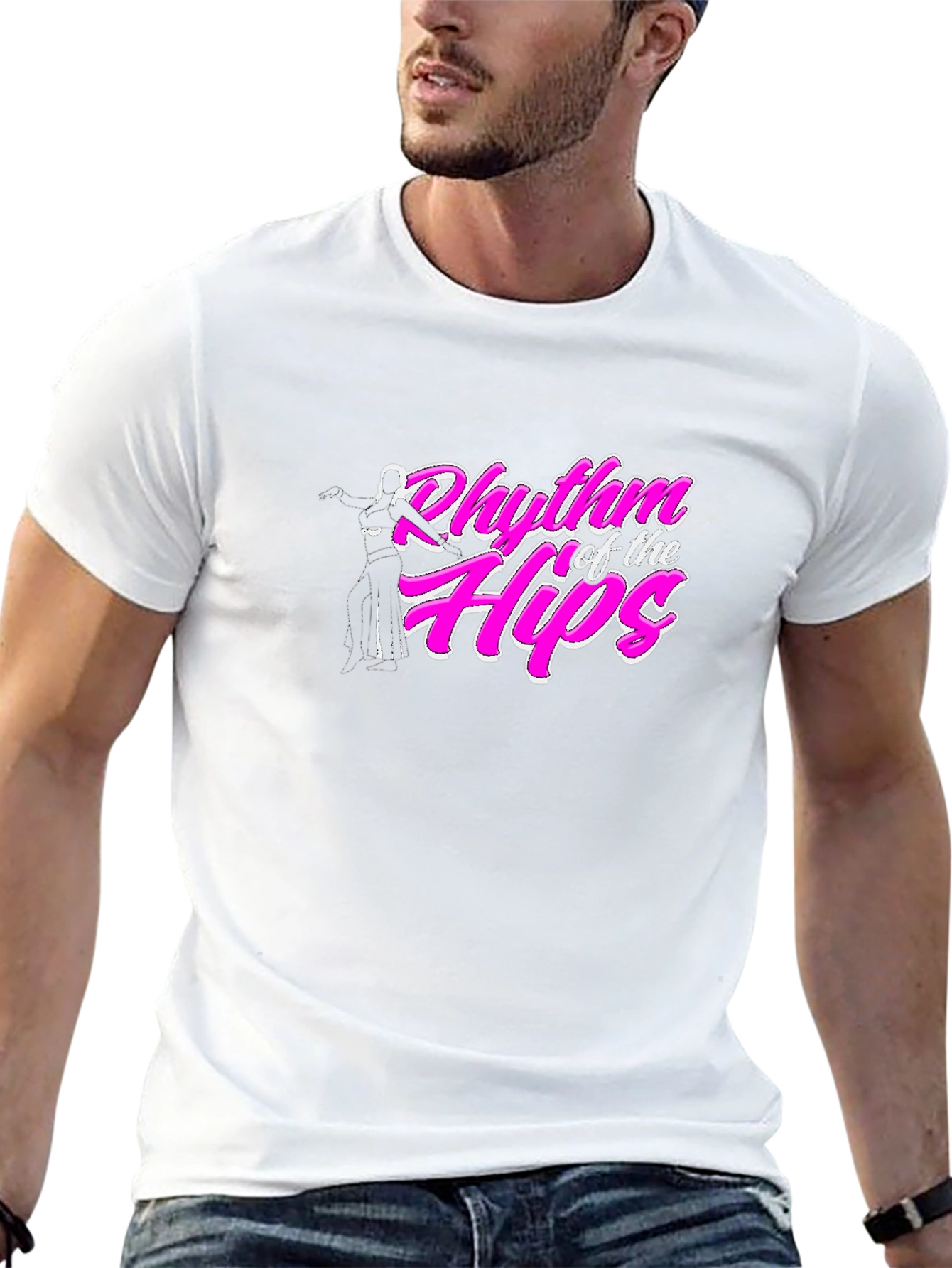Rhythm of the Hips Black T-Shirt Dance Tee