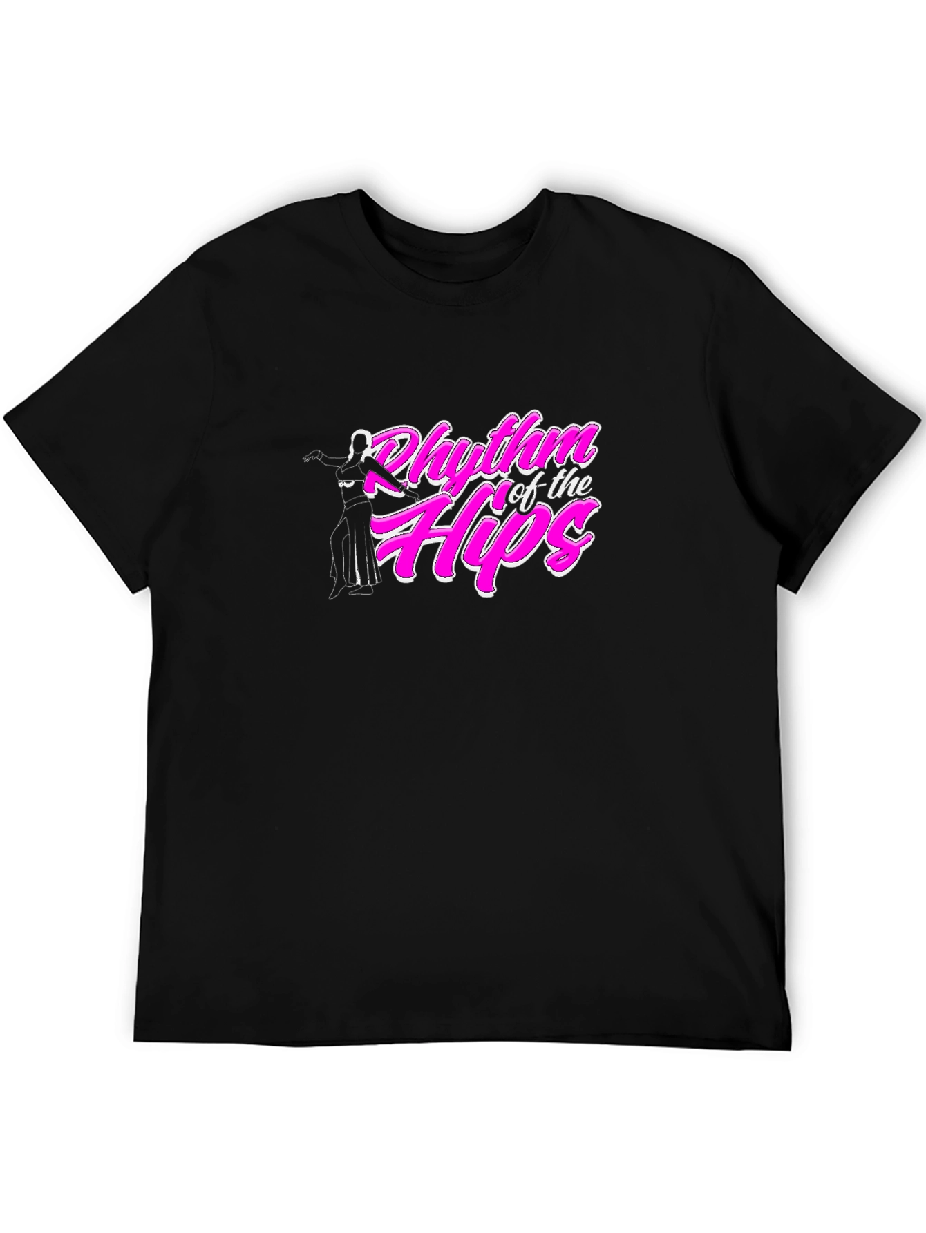 Rhythm of the Hips Black T-Shirt Dance Tee
