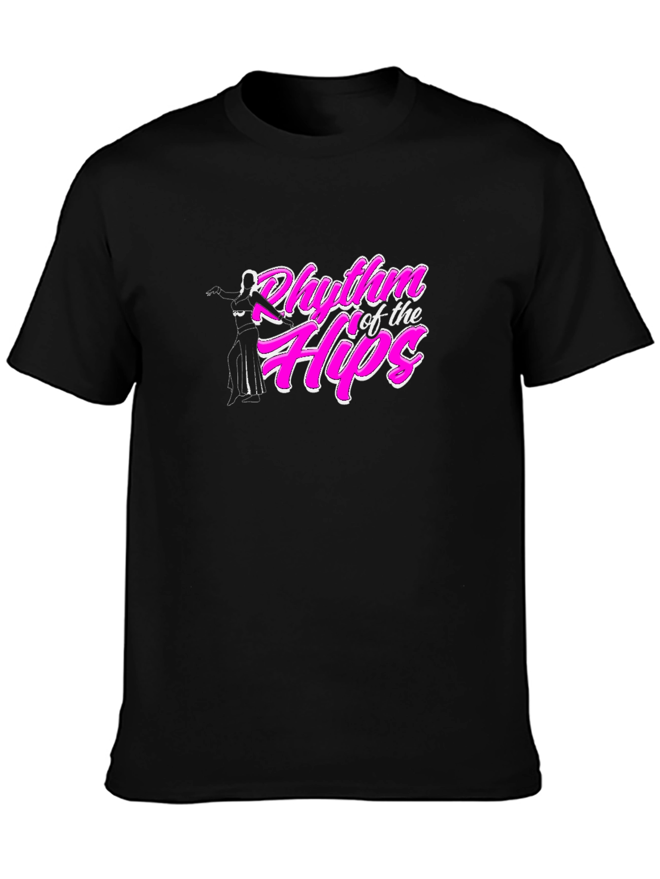 Rhythm of the Hips Black T-Shirt Dance Tee
